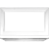 Elite™ Platter 9.88X6 IN Porcelain Bright White Rectangle Wide Rim Rolled Edge 36/Case