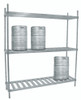 Rack 80X20X76 IN Aluminum For Keg Storage 3 Shelves 1/Each