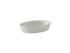 Crème Brulee Dish 5 OZ China White Oval Fluted Fully Vitrified Oven Safe Dishwasher Safe Microwave Oven Safe 12/Case