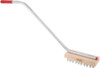 Broiler & Grill Brush Wood Steel Coarse Bristle With Handle 1/Each