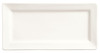 Slate Plate 12X6X0.88 IN Porcelain White Rectangle 12/Case