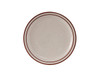Bahamas Plate 7.25 IN China Eggshell Brown Round Narrow Rim Speckled Fully Vitrified 36/Case