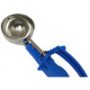 Disher 8.66X2.91X1.5 IN 2 OZ Stainless Steel Acetal Blue Blue Handle #16 Dishwasher Safe 1/Each