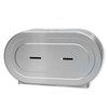 Palmer Fixture Twin 9” Jumbo Tissue Dispenser w/ 2¼” & 3³/₈” Adaptor Brushed Stainless RD0327-09F