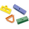 Carlisle Foodservice Products® Scrub Brush 10X5X4 IN Green Color Coded Bi-Level 2/Case