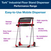 Tork Wipe Dispenser Stand 20.87X25.43X39.61 IN Metal Red 1/Each