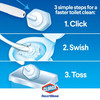 Clorox® Disinfecting Toilet Bowl Brush Blue White Wand Refill Heads 20/Box