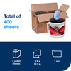 Tork ShopMax Cleaning Wipe 13.1X9.9 IN 218.333 FT Blue Centerpull Refill Dry Heavy Duty 200 Count/Pack 2 Packs/Case