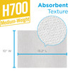 Brawny® Professional Cleaning Towel Unfolded: 13.25X10 IN Medium 1 White 800 Sheets/Roll 1 Rolls/Case 800 Sheets/Case