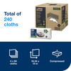 Tork Cleaning Wipe 6.417X5.512 IN 1.693X5.512 IN Heavy Duty White Embossed Refill Industrial 960/Case