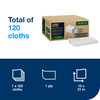 Tork Cleaning Towel 21X13 IN White 1/4 Fold Refill 2-in-1 Absorbent 120 Count/Pack 1 Packs/Case 120 Count/Case