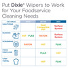 Dixie® Cleaning Wipe 1 PLY White Red Stripe Disposable 160/Case