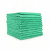 HOSPECO® Multipurpose Cleaning Cloth 16X16 IN Microfiber Green Light Duty 200 GSM 12 Count/Bag 15 Bags/Case