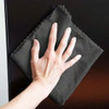 HOSPECO® Smart Rags Cleaning Rag 12X12 IN Microfiber Black 18 Gram Seamless Lint-Free Economy 50 Count/Box 8 Box/Case