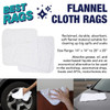 Monarch Brands Polishing Cloth 10 LB Flannel White 1/Case