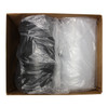 Take-Out Container Hinged With Dome Lid 10X10X1.84 IN 3 Compartment PP Black Clear Square 148/Case