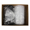 Take-Out Container Hinged With Dome Lid 10X10X2.34 IN PP Black Clear Square Deep 144/Case