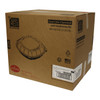 Take-Out Container Hinged With Dome Lid 10X10X2.34 IN PP Black Clear Square Deep 144/Case