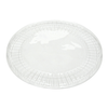Lid Flat 9.88 IN PET Clear Round For Container Center Snap Jewel 200/Case