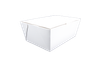 ChampPak #4 Take-Out Box 7.75X5.5X3.5 IN Paperboard White Classic 160/Case