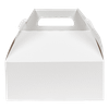 Take-Out Box Barn 8.5X5.5X3.5 IN White Automatic Bottom 150/Case