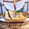Food Tray 5 LB Kraft Paperboard Kraft Rectangle 500/Case