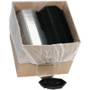 Take-Out Container Base & Lid Combo 32 OZ 4 Compartment RPET Black Clear Octagon 150/Case