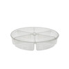 Deli Container 64 OZ 6 Compartment PET Clear Round 100/Case
