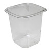 SureStrip Deli Container Base & Lid Combo 32 OZ PET Clear Square Freezer Safe Stackable Tamper-Evident 500/Case