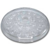 Egg Serving Tray Base & Lid Combo With Dome Lid Plastic Black Clear Rectangle 30/Case