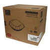 Take-Out Container Hinged With Dome Lid 10X10X2.5 IN PP Black Clear Square 148/Case