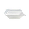Take-Out Container Hinged 5.19X5.19X1.22 IN Plastic Clear Square 100 Count/Case