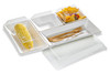 Take-Out Container Hinged 5.19X5.19X1.22 IN Plastic Clear Square 100 Count/Case