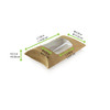 Take-Out Box 7.9X5.9X2.2 IN Paper Kraft With Window Oven Safe Freezer Safe 25 Count/Pack 10 Packs/Case 250 Count/Case