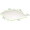 Lid Dome 6.88X6.88X0.78 IN PET Clear Square For Container Freezer Safe 100 Count/Case