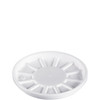 Dart® Lid 4.1X0.497 IN 1 Compartment EPS White Round For 20 OZ Container Unhinged Vented 50 Count/Pack 10 Packs/Case