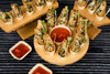 Serving Tray 13.8X10.2X1 IN 20 Compartment Bamboo Rectangle 1 Count/Case