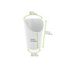 French Fry Cup & Scoop 3X4.7 IN Paper White Round Grease Resistant 50 Count/Pack 24 Packs/Case 1200 Count/Case