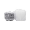 Take-Out Container Base & Lid Combo 58 OZ Black Clear Rectangle Microwave Safe 150/Case