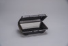 Take-Out Container Hinged 9X6X3 IN Polystyrene Foam Black Vented 200/Case