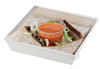 Samurai Serving Tray 9X9X1 IN Wood Natural Square 25 Count/Pack 4 Packs/Case 100 Count/Case