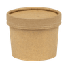 Soup Food Container Base 12 OZ Paperboard Kraft Leak Resistant 500/Case