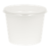 Bucket & Tub 85 OZ SBS Paperboard White Leak Resistant 200/Case