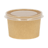 Soup Food Container Base 10 OZ Paperboard Kraft Leak Resistant 500/Case