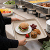 StrongHolder® Serving Tray 9X12 IN Molded Fiber Beige Rectangle 250/Case