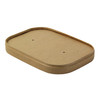Lid 6.8X4.8X0.4 IN Paper Kraft Rectangle For Container 25 Count/Pack 8 Packs/Case 200 Count/Case