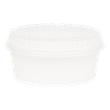 Bucket & Tub 54 OZ SBS Paperboard White Short Leak Resistant 165/Case