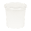Soup Food Container Base 16 OZ SBS Paperboard White Tall Leak Resistant 500/Case