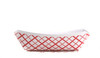 Food Tray 0.25 LB Red White Check 1000/Case