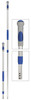 Mop Handle 38-72IN Blue Aluminum Rubber Telescoping 1/Each